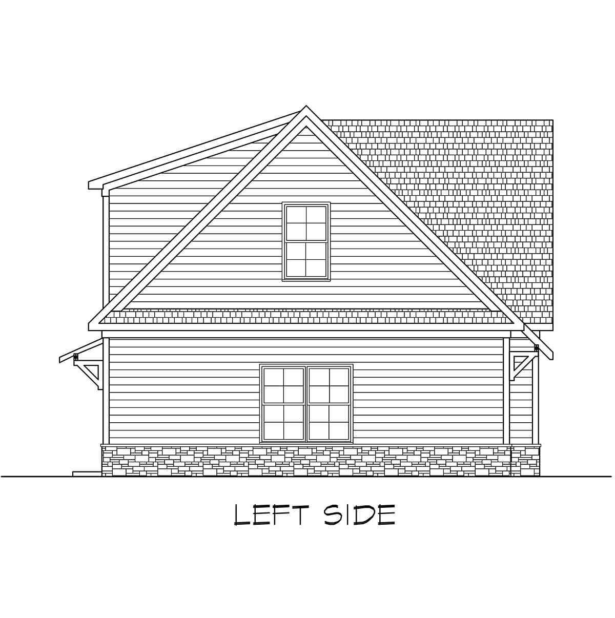 Craftsman 2 Car Garage Plan 60095 Picture 2