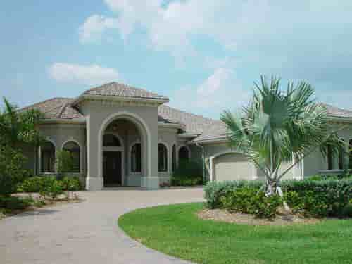 Florida, Mediterranean House Plan 60413 with 3 Beds, 4 Baths, 3 Car Garage Picture 4