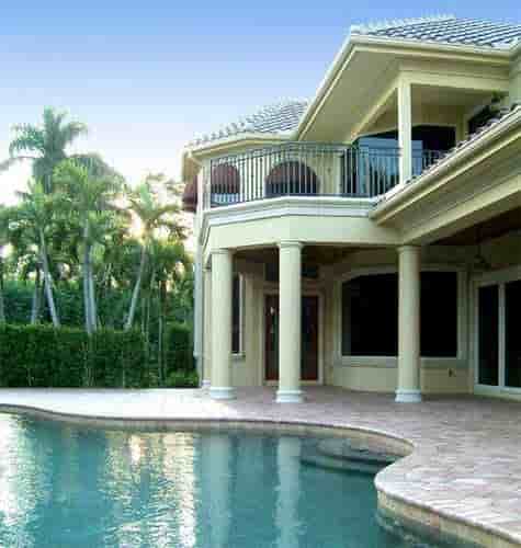 Florida, Mediterranean House Plan 60458 with 4 Beds, 5 Baths, 2 Car Garage Picture 4