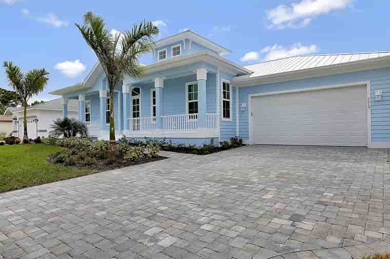 Florida House Plan 60557 with 3 Beds, 2 Baths, 2 Car Garage Picture 2