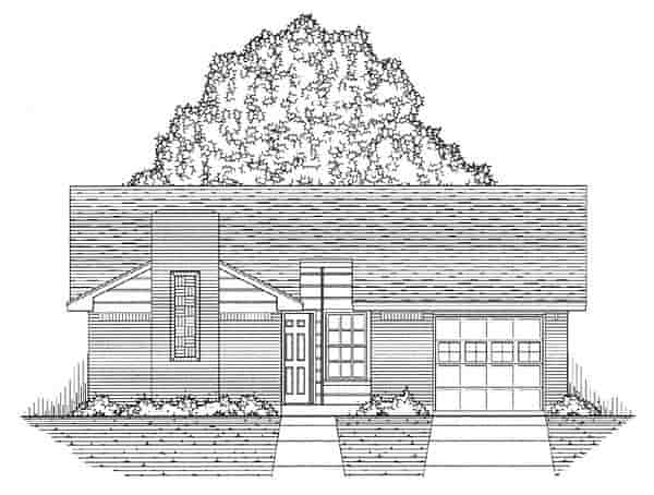 Country, Ranch, Traditional House Plan 60803 with 3 Beds, 2 Baths, 1 Car Garage Picture 4