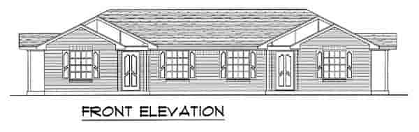 Country, European, Traditional Multi-Family Plan 60806 with 4 Beds, 2 Baths Picture 3