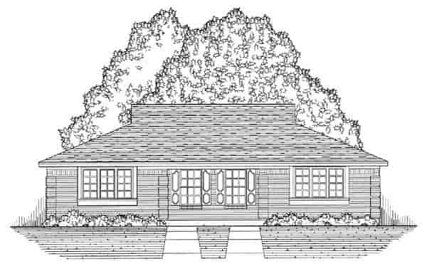 European, Tudor Multi-Family Plan 60808 with 4 Beds, 2 Baths Picture 4