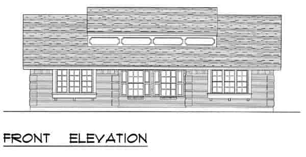 European, Tudor Multi-Family Plan 60809 with 4 Beds, 2 Baths Picture 3