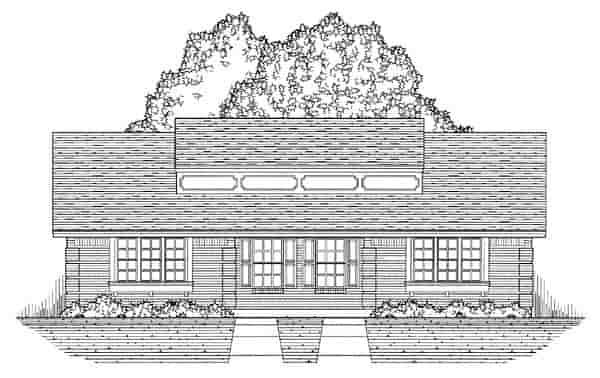 European, Tudor Multi-Family Plan 60809 with 4 Beds, 2 Baths Picture 4