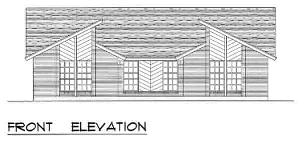 Contemporary Multi-Family Plan 60811 with 4 Beds, 2 Baths Picture 3