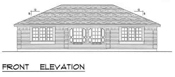 European, Tudor Multi-Family Plan 60812 with 4 Beds, 2 Baths Picture 3