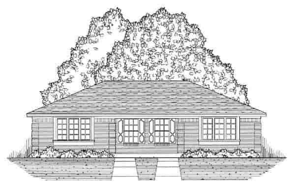 European, Tudor Multi-Family Plan 60812 with 4 Beds, 2 Baths Picture 4