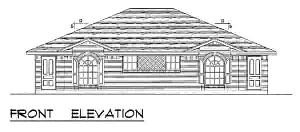 European, Traditional Multi-Family Plan 60815 with 4 Beds, 4 Baths Picture 3