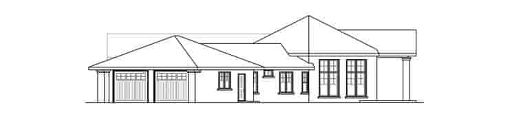 Contemporary, Ranch, Traditional, Tudor House Plan 60916 with 3 Beds, 3 Baths, 2 Car Garage Picture 2