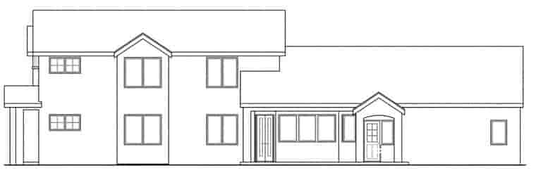 Contemporary, European, Florida, Mediterranean House Plan 60919 with 3 Beds, 4 Baths, 2 Car Garage Picture 2