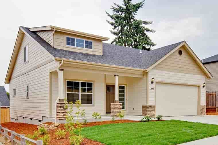 Bungalow, Contemporary, Craftsman, Ranch House Plan 60922 with 3 Beds, 3 Baths, 2 Car Garage Picture 1