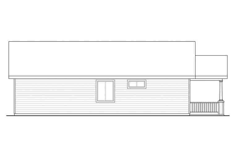Bungalow, Cottage, Country House Plan 60969 with 3 Beds, 2 Baths Picture 1