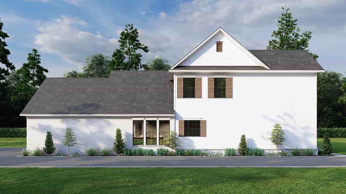 Country, Farmhouse, Southern House Plan 61001 with 4 Beds, 3 Baths, 2 Car Garage Picture 2