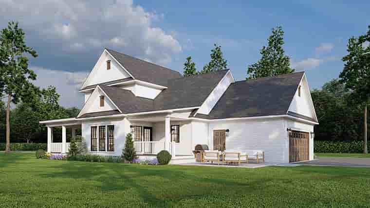 Country, Farmhouse, Southern House Plan 61001 with 4 Beds, 3 Baths, 2 Car Garage Picture 5