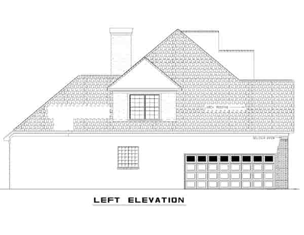 Traditional House Plan 61162 with 5 Beds, 3 Baths, 2 Car Garage Picture 1