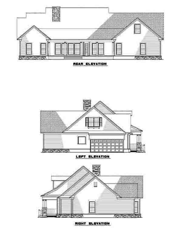 Cape Cod, Country, Traditional House Plan 61219 with 4 Beds, 3 Baths, 2 Car Garage Picture 16