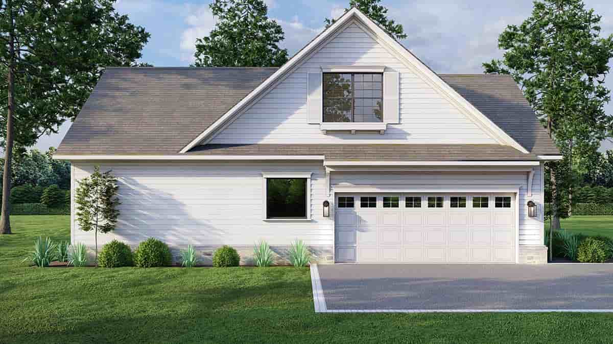 Cape Cod, Country, Traditional House Plan 61219 with 4 Beds, 3 Baths, 2 Car Garage Picture 2