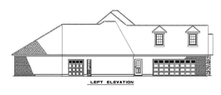 Traditional House Plan 61291 with 3 Beds, 5 Baths, 3 Car Garage Picture 1