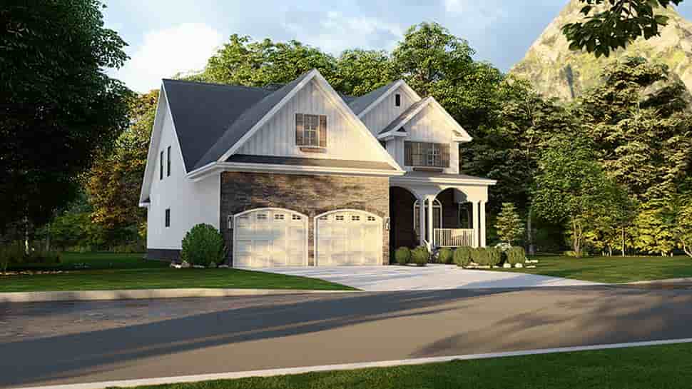 Country House Plan 61293 with 4 Beds, 3 Baths, 2 Car Garage Picture 2