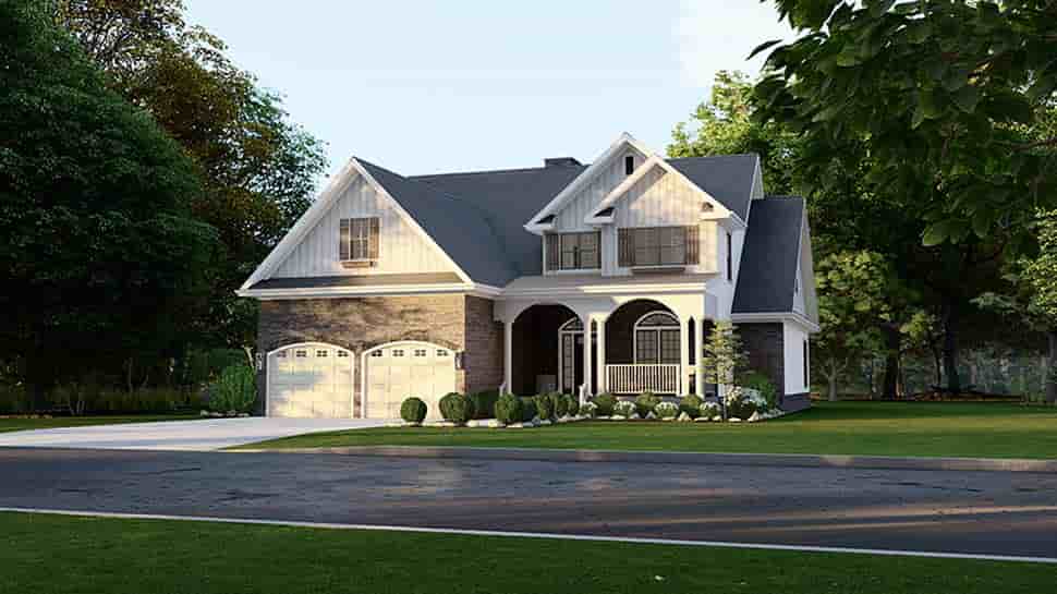 Country House Plan 61293 with 4 Beds, 3 Baths, 2 Car Garage Picture 3