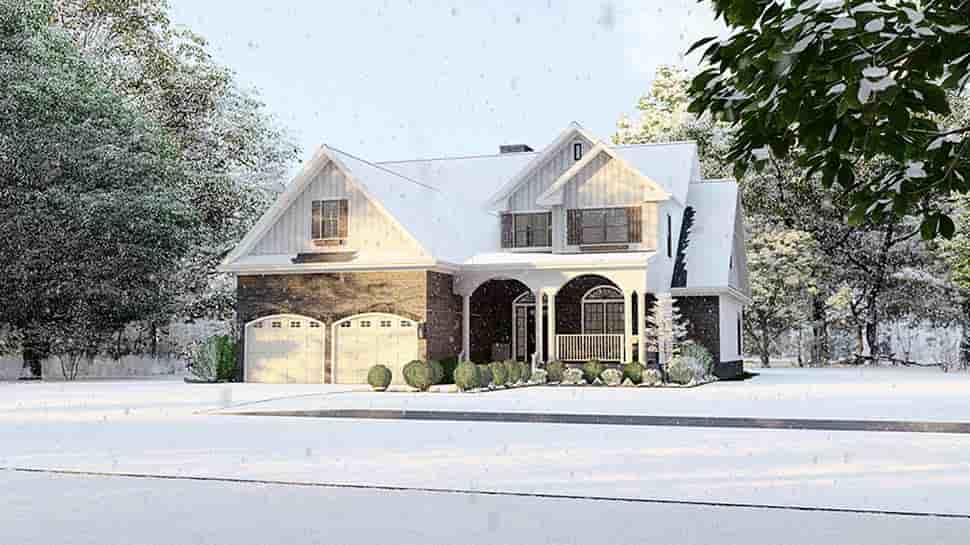 Country House Plan 61293 with 4 Beds, 3 Baths, 2 Car Garage Picture 4