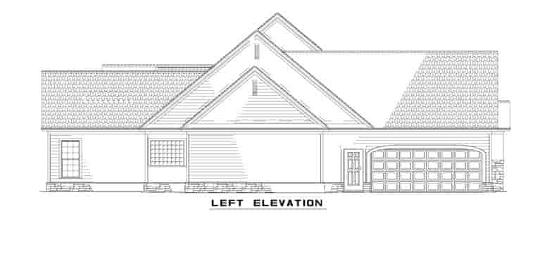 Country, Craftsman, Traditional House Plan 61323 with 4 Beds, 4 Baths, 4 Car Garage Picture 1