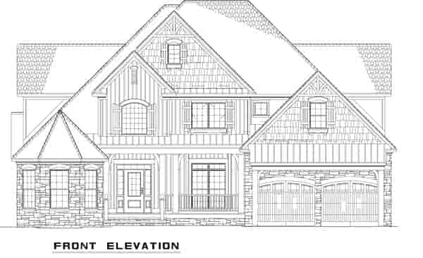 Country, Craftsman, Victorian House Plan 61328 with 4 Beds, 3 Baths, 2 Car Garage Picture 4