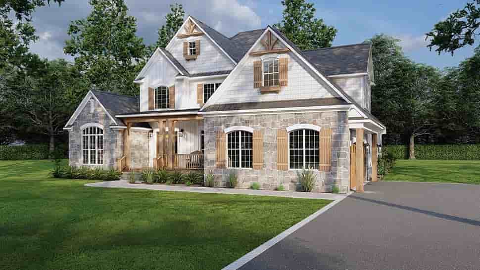 House Plan 61396 with 3 Beds, 3 Baths, 2 Car Garage Picture 4