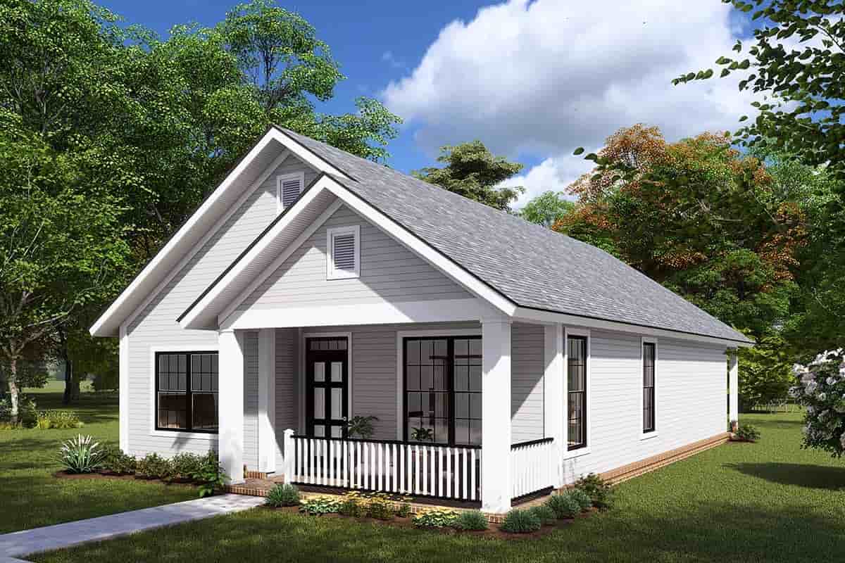 Cottage, Traditional House Plan 61404 with 3 Beds, 2 Baths Picture 1