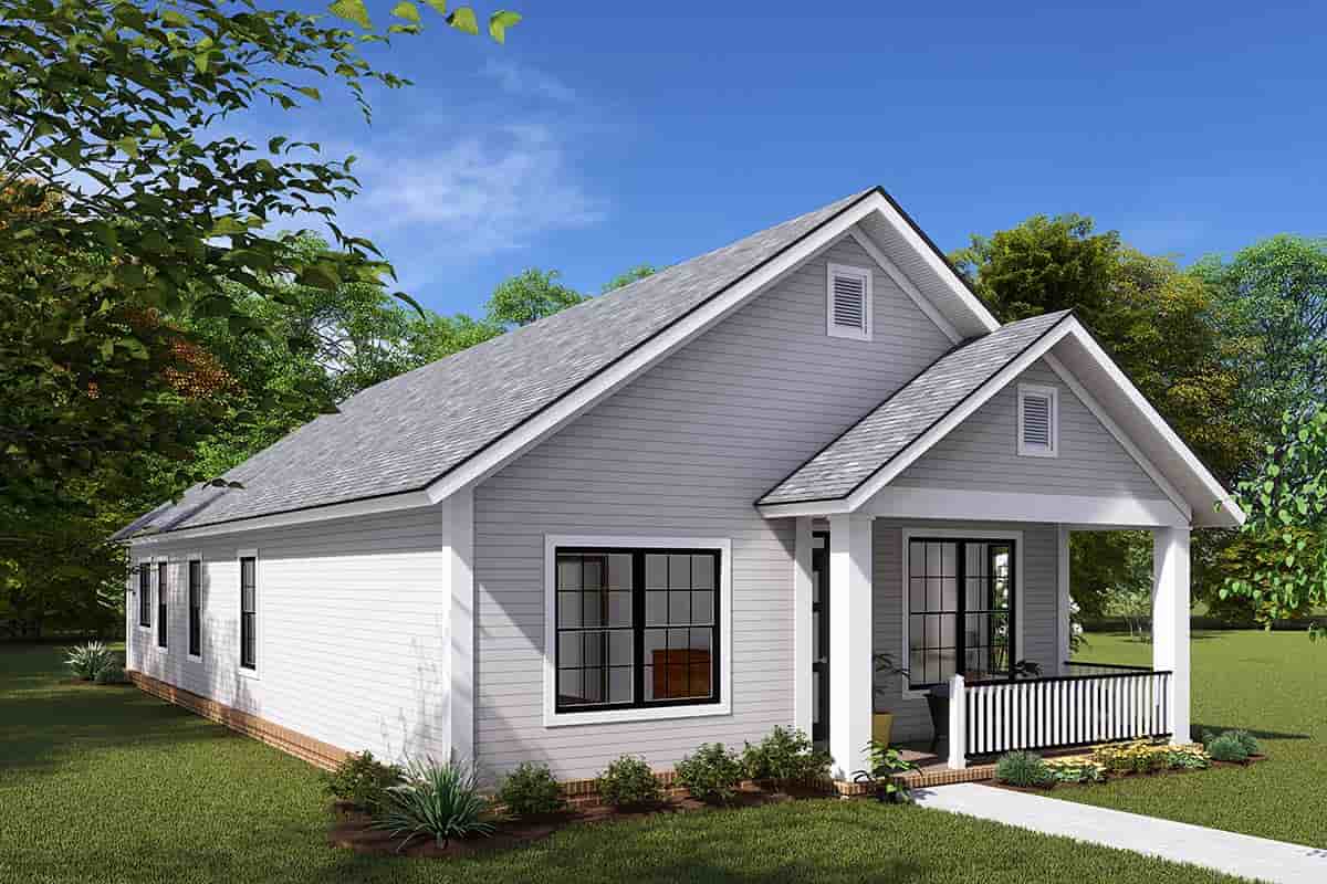 Cottage, Traditional House Plan 61404 with 3 Beds, 2 Baths Picture 2