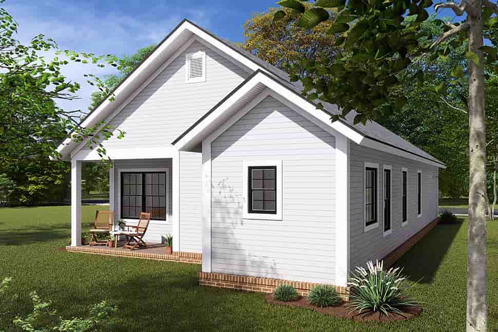 Cottage, Traditional House Plan 61404 with 3 Beds, 2 Baths Picture 4