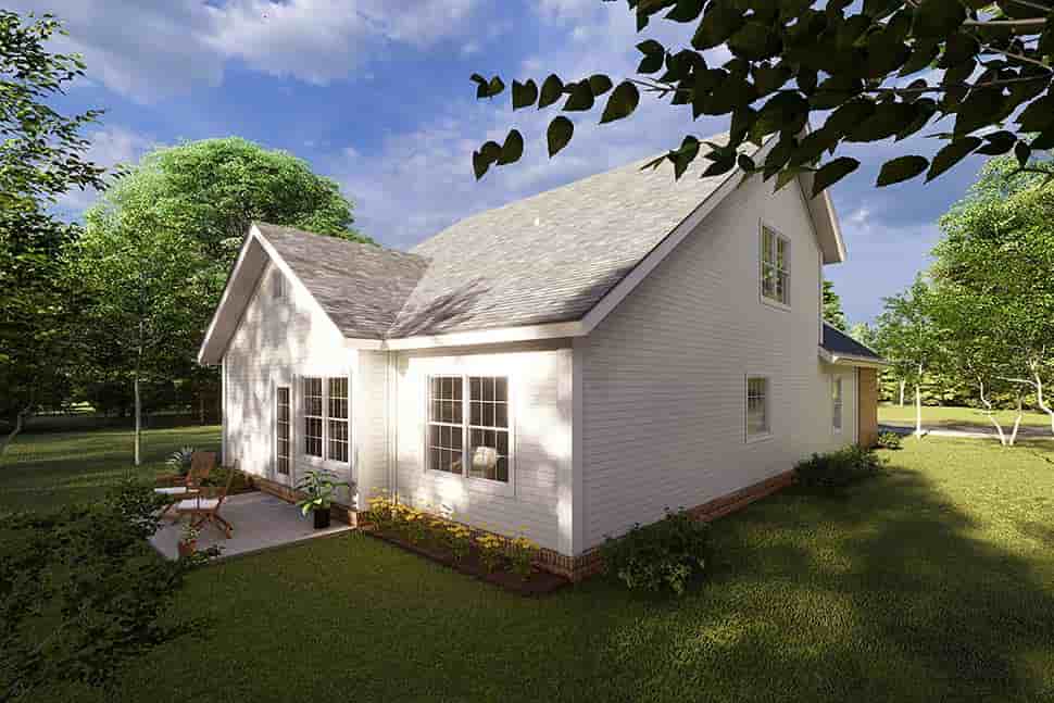 Traditional House Plan 61410 with 3 Beds, 3 Baths, 2 Car Garage Picture 3