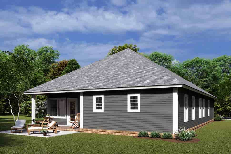 Traditional House Plan 61414 with 3 Beds, 2 Baths, 2 Car Garage Picture 3