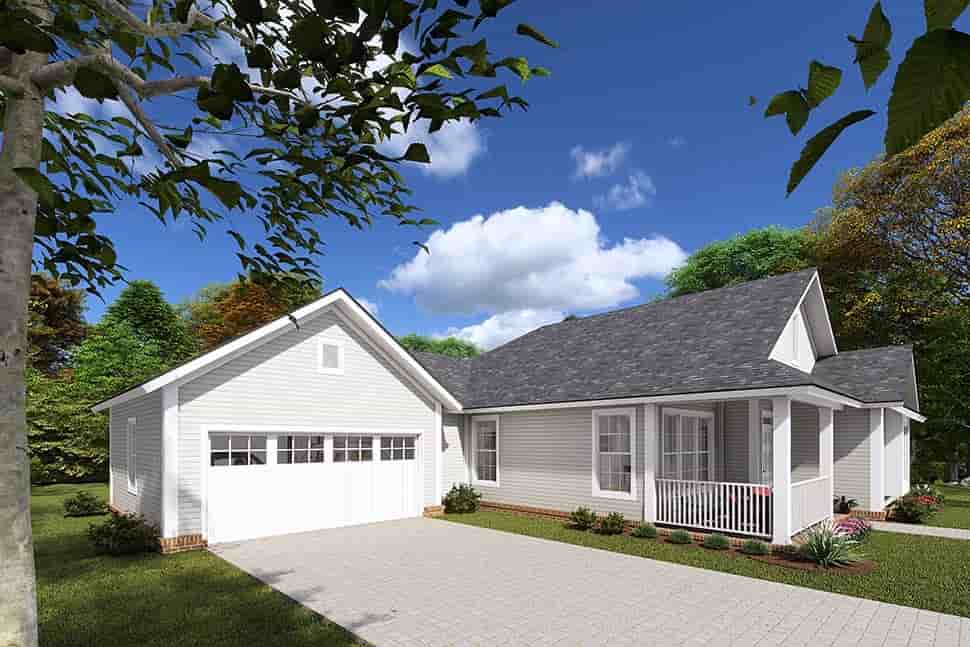 Traditional House Plan 61446 with 3 Beds, 2 Baths, 2 Car Garage Picture 3