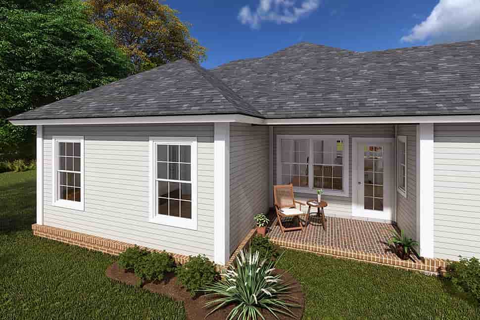 Traditional House Plan 61446 with 3 Beds, 2 Baths, 2 Car Garage Picture 4