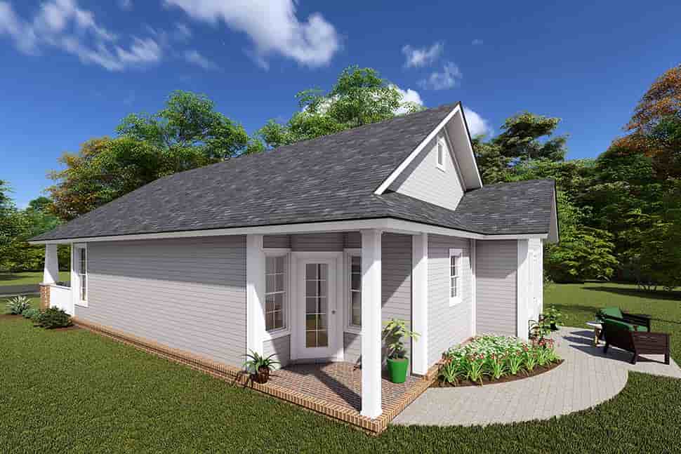 Bungalow, Traditional House Plan 61451 with 3 Beds, 2 Baths Picture 4