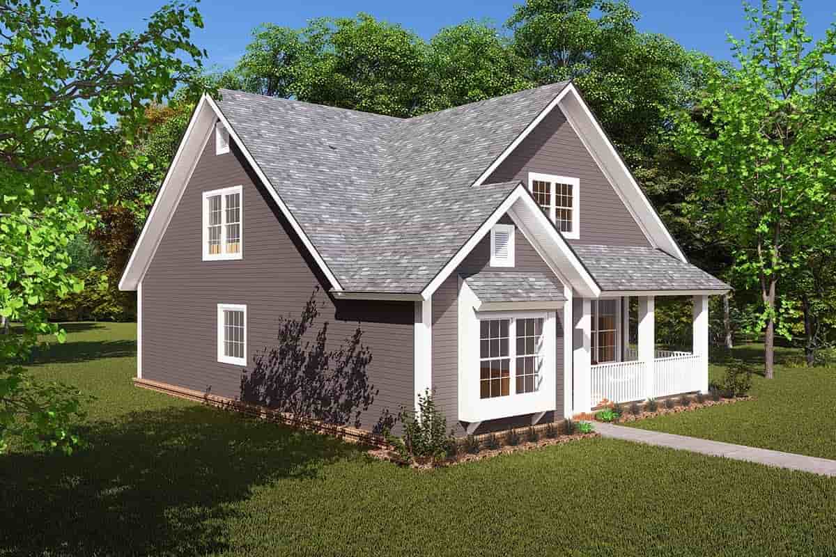 Cottage, Country, Traditional House Plan 61453 with 3 Beds, 3 Baths Picture 2