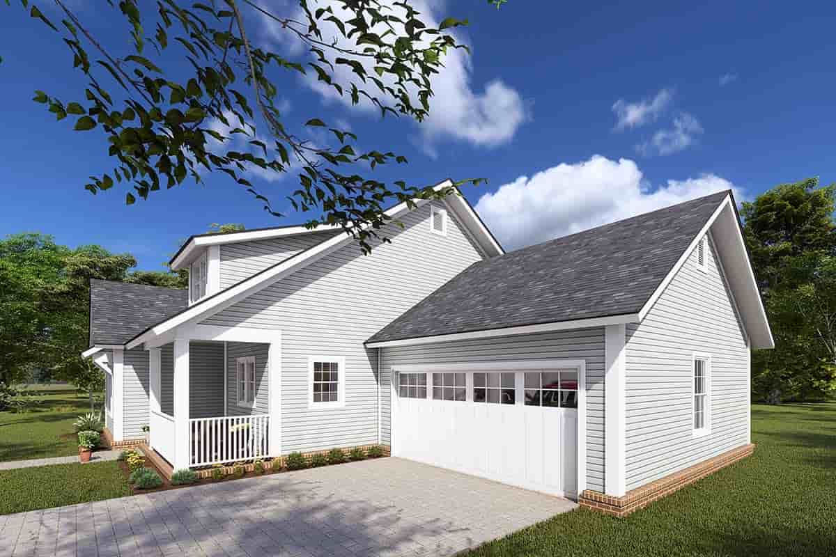 Traditional House Plan 61454 with 3 Beds, 2 Baths, 2 Car Garage Picture 1