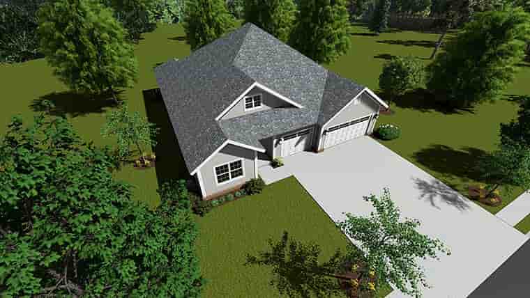 Cottage, Craftsman, Traditional House Plan 61467 with 5 Beds, 3 Baths, 3 Car Garage Picture 5