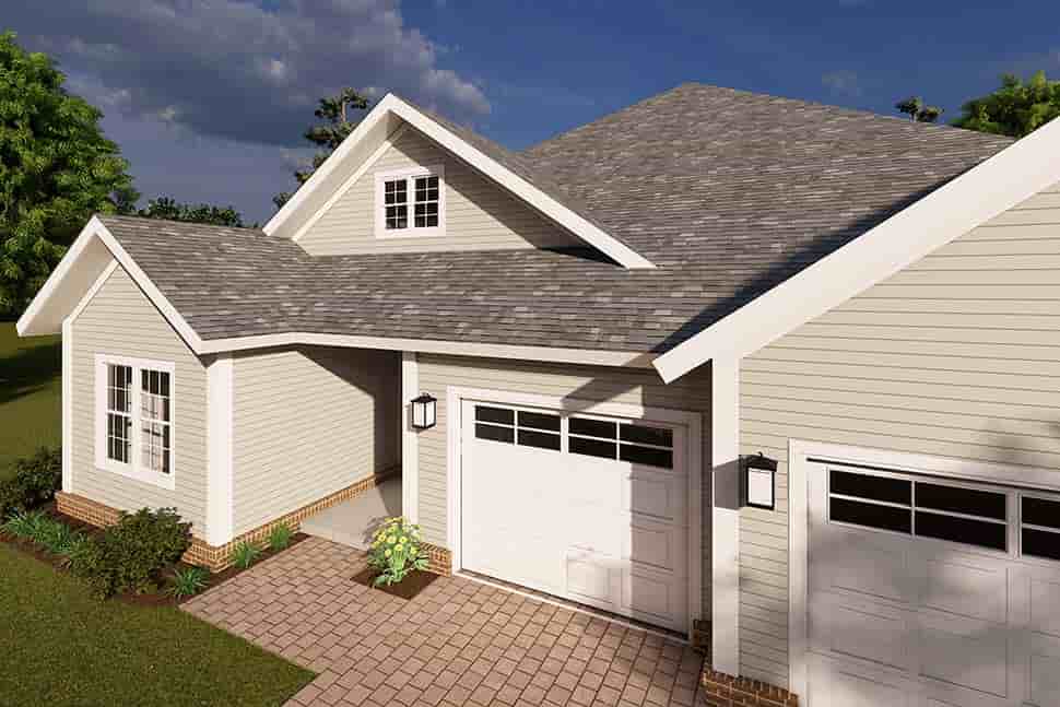 Cottage, Craftsman, Traditional House Plan 61467 with 5 Beds, 3 Baths, 3 Car Garage Picture 6