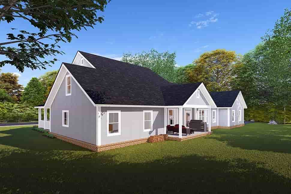 Cape Cod, Country, Farmhouse, Southern House Plan 61470 with 4 Beds, 4 Baths, 3 Car Garage Picture 6