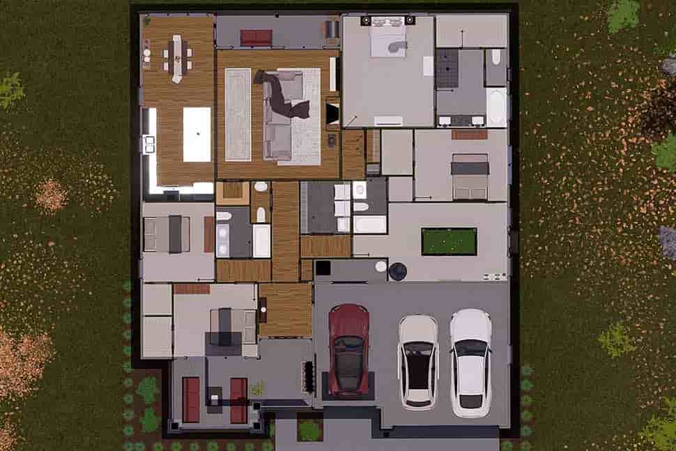 Bungalow, Cottage, Country, Traditional House Plan 61473 with 4 Beds, 4 Baths, 3 Car Garage Picture 14