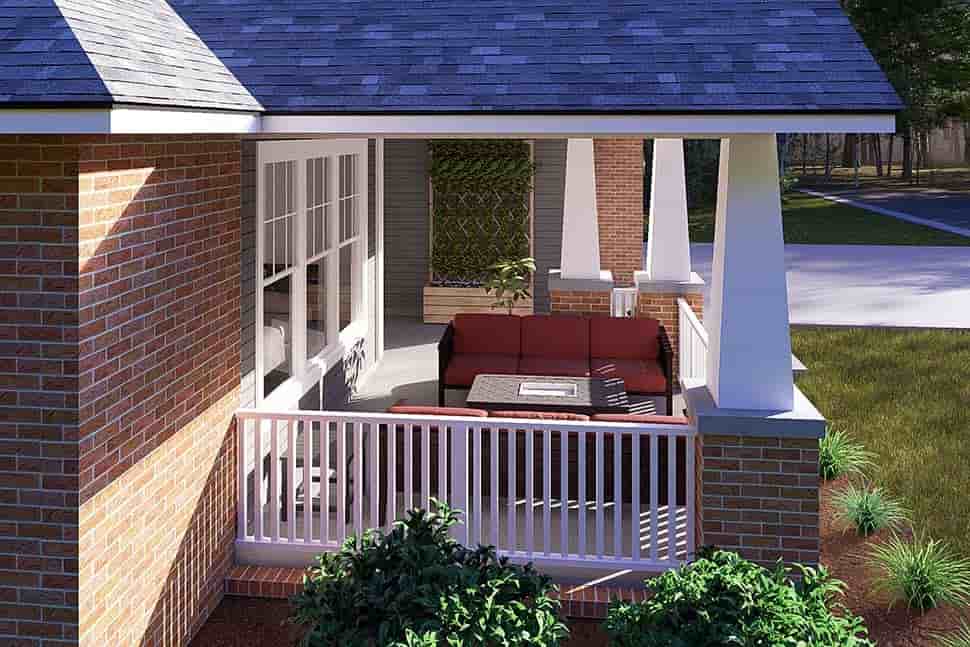 Bungalow, Cottage, Country, Traditional House Plan 61473 with 4 Beds, 4 Baths, 3 Car Garage Picture 3