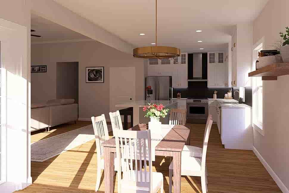 Bungalow, Cottage, Country, Traditional House Plan 61473 with 4 Beds, 4 Baths, 3 Car Garage Picture 9