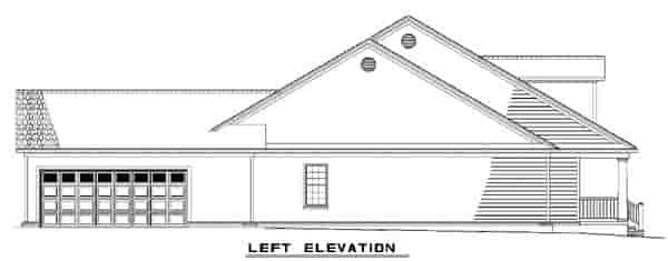 Country, Southern House Plan 62074 with 4 Beds, 3 Baths, 2 Car Garage Picture 1