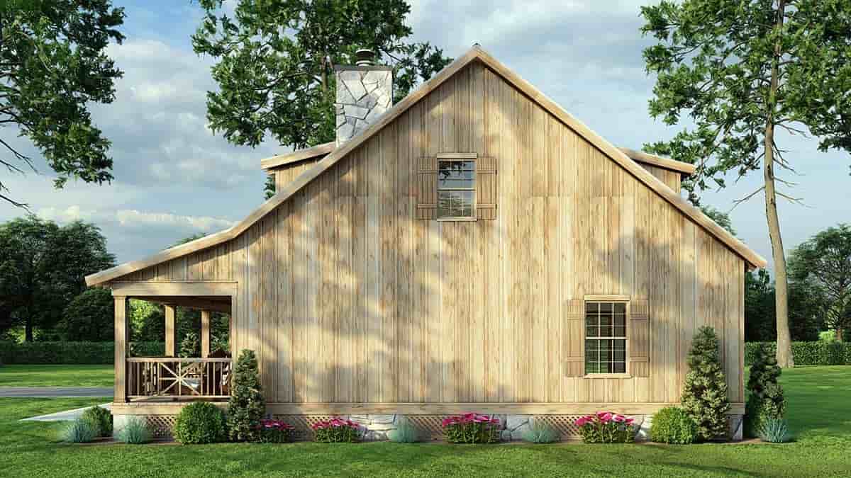 Cabin, Country, Southern House Plan 62118 with 2 Beds, 2 Baths Picture 1