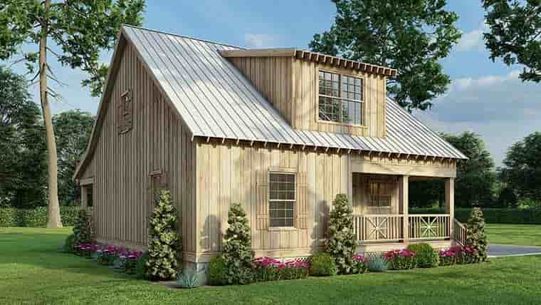Cabin, Country, Southern House Plan 62118 with 2 Beds, 2 Baths Picture 5