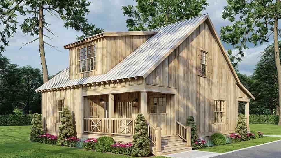 Cabin, Country, Southern House Plan 62118 with 2 Beds, 2 Baths Picture 6