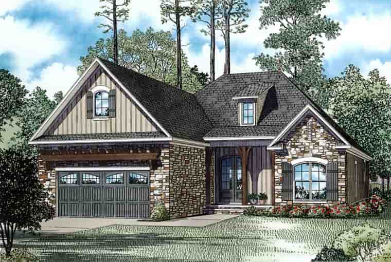 House Plan 62130 with 3 Beds, 2 Baths, 2 Car Garage Picture 2